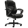 Basyx Executive Vinyl High-Back Chair Black