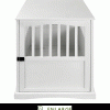 Casual Home Pet Crate End Table White