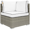 Modway Furniture Repose Outdoor Patio Corner - Light Gray White 34 x 30 x 30 in.