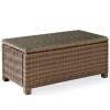 Crosley Bradenton Outdoor Wicker Glass Top Table