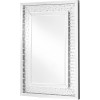 Elegant Decor Sparkle 35.5 in. Contemporary Crystal Rectangle Mirror Clear