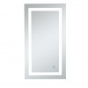 Elegant Decor 20 x 36 in. Helios Hardwired LED Mirror with Touch Sensor & Color Changing Temperature - 3000K-4200K-6400K