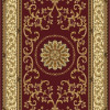 Radici 1419-1331-BURGUNDY Noble Rectangular Burgundy Traditional Italy Area Rug- 5 ft. 5 in. W x 8 ft. 3 in. H