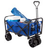 Pure Garden Collapsible Utility Wagon with Telescoping Handle