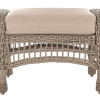 W Unlimited Saturn Collection Outdoor Garden Patio Ottoman - Light Brown