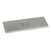 30 x 10 in. Stainless Steel Cover for Rectangular Drop-In Fire Pit Pan