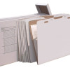 47 W x 12 D x 34 H in. 43 in. Vertical File Box and 8 Folders