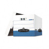 Data-Pak Storage Box- 12-3/4 x 16 x 12-1/2- White/Blue- 12/Ctn
