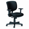Volt Series Task Chair with Synchro-Tilt Polyester Black Upholstery