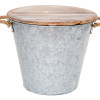 Patio Essentials Galvanized Bucket Candle Solid for Flying Insects 132 oz