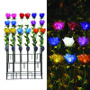 Alpine 33 in. Glass Tulip Petals Outdoor Garden Stake Multi Color - Case of 18