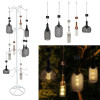 Alpine 13 in. Glass Hanging LED Bulb Outdoor Solar Decor Assorted Color - Case of 15