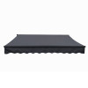 Aleko AB13X10GY80 13 x 10 ft. Black Frame Retractable Home Patio Canopy Awning Grey