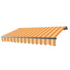 Aleko AB13X10MSTRY315 13 x 10 ft. Black Frame Retractable Home Patio Canopy Awning, Multi Color & Yellow