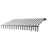 Aleko 13 x 10 ft. Motorized Retractable Home Patio Canopy Awning, Grey & White