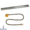 American Fireglass 60 x 6 in. Linear Drop-In Pan with Match Light Kit - Natural Gas