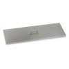 American Fireglass 36 x 12 in. Stainless Steel Cover for Rectangular Drop-In Fire Pit Pan
