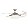 Fanaway EVO 2 Brushed Chrome Lighting with Remote Ceiling Fan