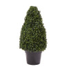 Trademark 36 in. Artificial Boxwood Topiary Tower Style Faux Plant in Sturdy Pot