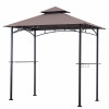 Sunjoy Group Four Seasons Courtyard Grill Gazebo with LED Lights