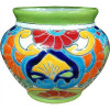 Avera Home Goods 8.5 in. Trenza Hand Painted Planter Pack of 4
