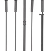 Mr. Bar-B-Q Products Industrial Style Fireset with Leather Strap Handles - 5 Piece