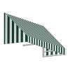 Awntech 4.38 ft. New Yorker Window & Entry Awning, Forest Green & White - 16 x 30 in.
