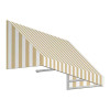Awntech 4.38 ft. New Yorker Window & Entry Awning, Linen & White - 16 x 30 in.