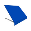 Awntech 6.38 ft. Dallas Retro Window & Entry Awning, Bright Blue - 16 x 30 in.