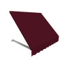 Awntech 6.38 ft. Dallas Retro Window & Entry Awning, Burgundy - 18 x 36 in.