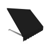 Awntech 8.38 ft. Dallas Retro Window & Entry Awning, Black - 24 x 42 in.