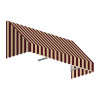 Awntech 3.38 ft. San Francisco Window & Entry Awning, Burgundy & Tan - 24 x 36 in.