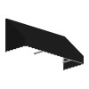Awntech 3.38 ft. San Francisco Window & Entry Awning, Black - 31 x 24 in.