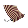 Awntech 3.38 ft. Charleston Window & Entry Awning, Burgundy & Tan - 31 x 24 in.