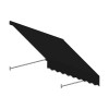Awntech 3.38 ft. Santa Fe Twisted Rope Arm Window & Entry Awning, Black - 31 x 24 in.