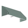 Awntech 6.38 ft. San Francisco Window & Entry Awning, Forest Green & White - 31 x 24 in.