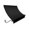 Awntech 4.38 ft. Charleston Window & Entry Awning, Black - 18 x 36 in.