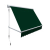 Awntech 5 ft. Mesa Window Retractable Awning Forest Green - 24 x 24 in.