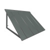 Awntech 4 ft. Houstonian Metal Standing Seam Awning Pewter - 56 x 24 x 24 in.