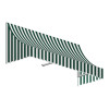 Awntech 5.38 ft. Nantucket Window & Entry Awning, Forest Green & White - 31 x 24 in.