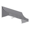 Awntech 3.38 ft. Nantucket Window & Entry Awning, Black & White - 31 x 24 in.