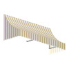 Awntech 3.38 ft. Nantucket Window & Entry Awning, Linen & White - 31 x 24 in.