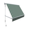 Awntech 4 ft. Mesa Window Retractable Awning, Forest Green & White - 24 x 24 in.