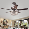 Warehouse of Tiffany CFL-8110REMO-CH 43 in. Angel Indoor Remote Controlled Ceiling Fan with Light Kit Chrome