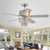Warehouse of Tiffany 52 in. Chow 6-Light Indoor Hand Pull Chain Ceiling Fan Chrome