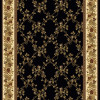 Radici 1427-1723-BLACK Noble Rectangular Black Transitional Italy Area Rug- 7 ft. 9 in. W x 11 ft. 6 in. H