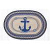 Capitol Importing 5 x 8 ft. Jute Oval Anchor Patch