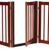 Dynamic Accents - 32 Inch 5 Panel Walk-Through Free Standing EZ Gate - Mahogany