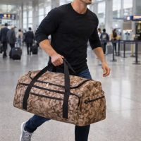 28" Large Duffle Bag in Camo - Gym Bag - Travel Bag - Carry-On Bag - Overnight Bag