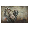 Empire Art Direct Primo Mixed Media Hand Painted Iron Wall Sculpture - Golf